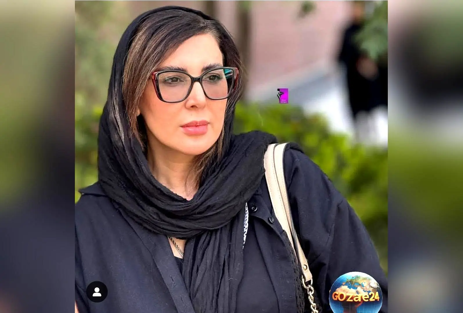 تصویر جذاب و خاص لیلا بلوکات با تیپ سیاه و سفید و استایل برندپوشی در اینستاگرام