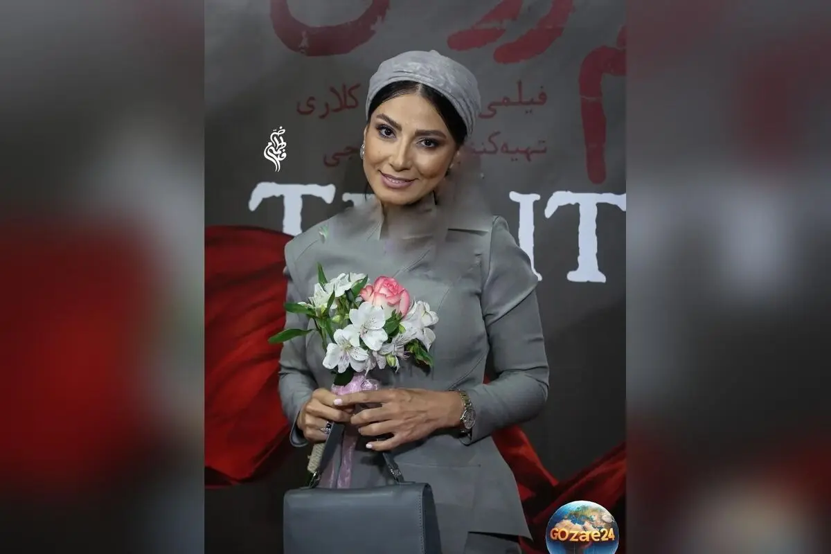 درخشش سمیرا حسن‌پور در اکران فیلم «آدم‌فروش» با استایل طوسی مینیمال و برندهای ایرانی