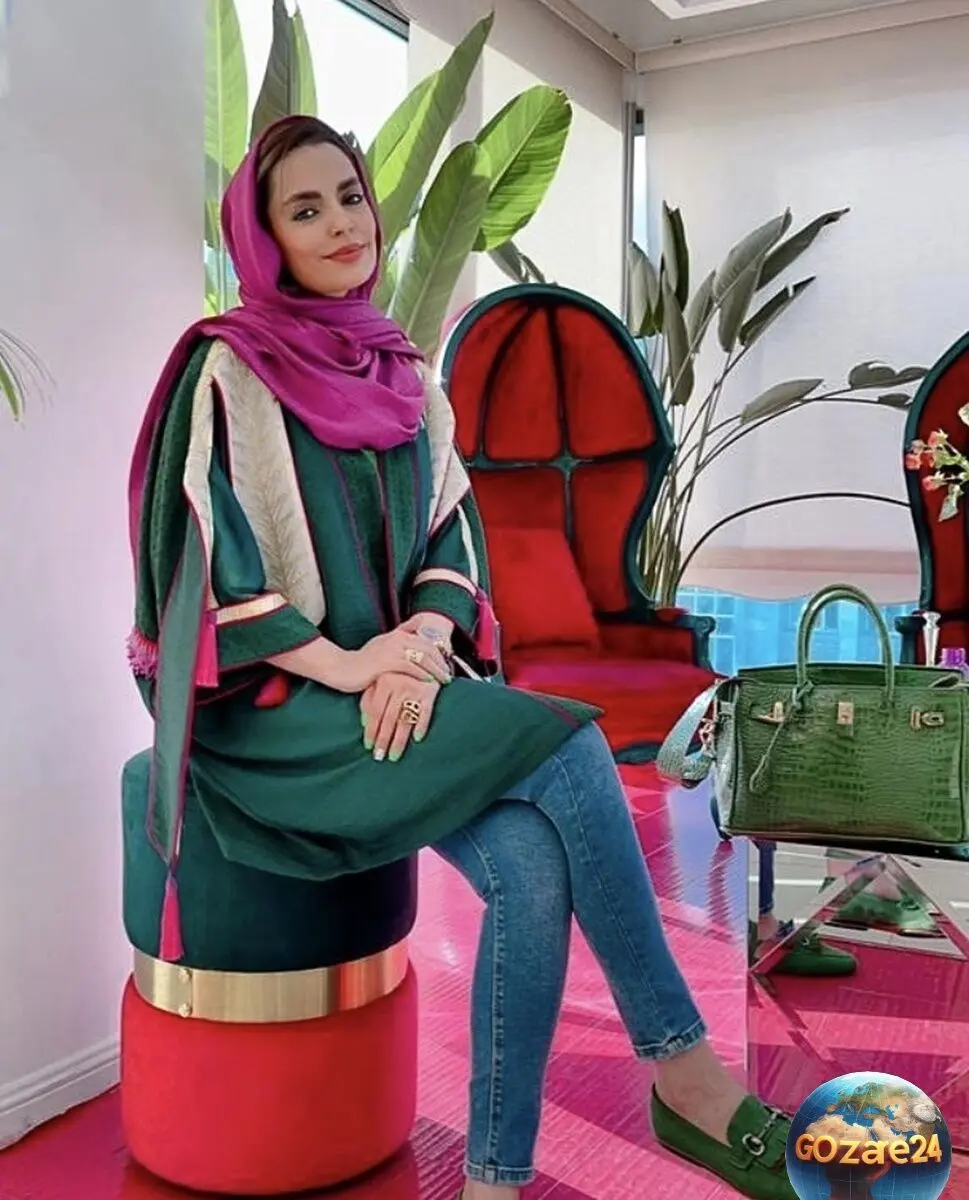 تصویر جدید سپیده خداوردی با تیپ مدرن و لوکس: پالتوی پلنگی کوتاه و بوت‌های بلند زیر زانو