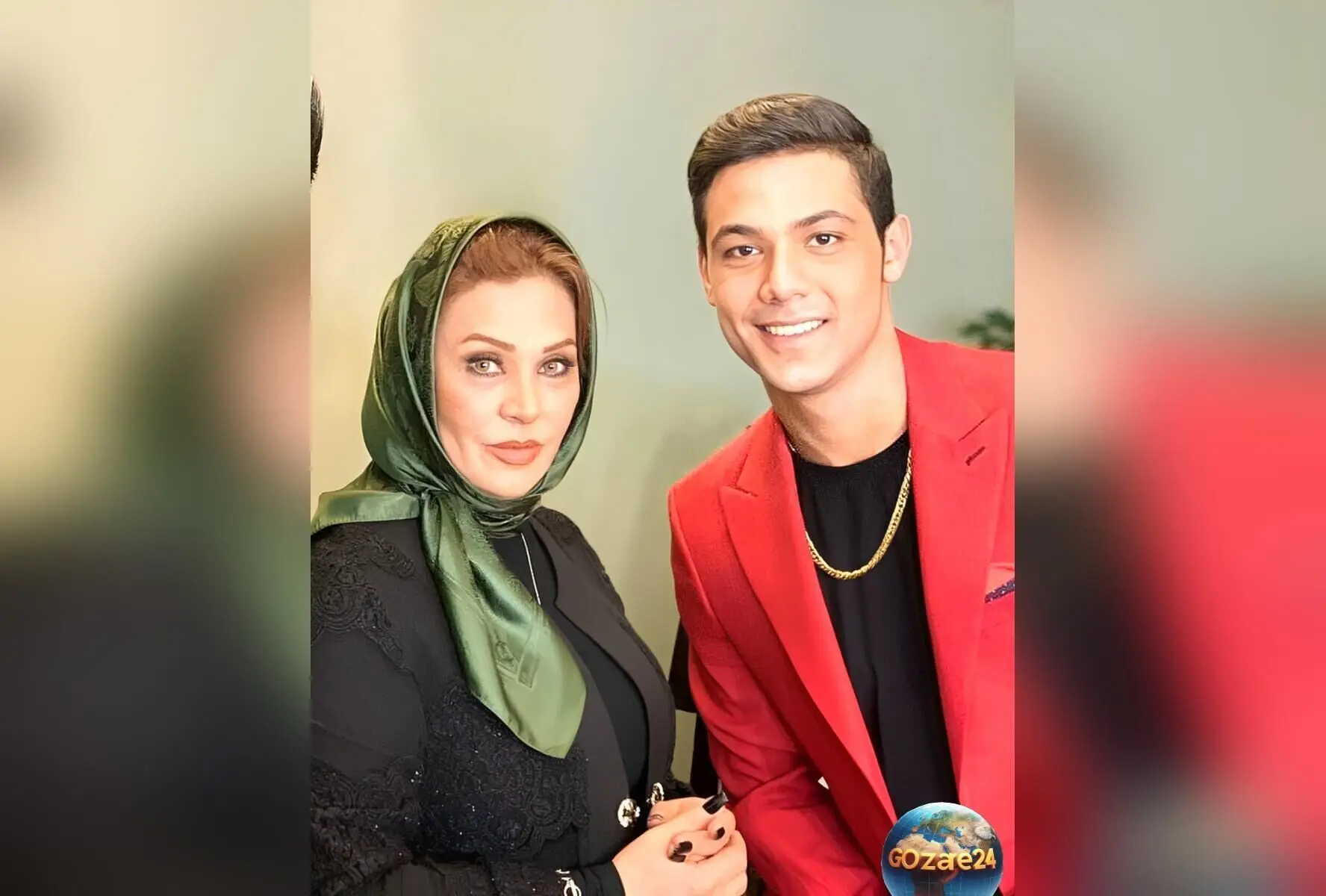 میز عزای شیک و منحصر به فرد نسرین مقانلو برای پسرش با گل آرایی خاص، شمع و تسبیح + عکس و جزئیات