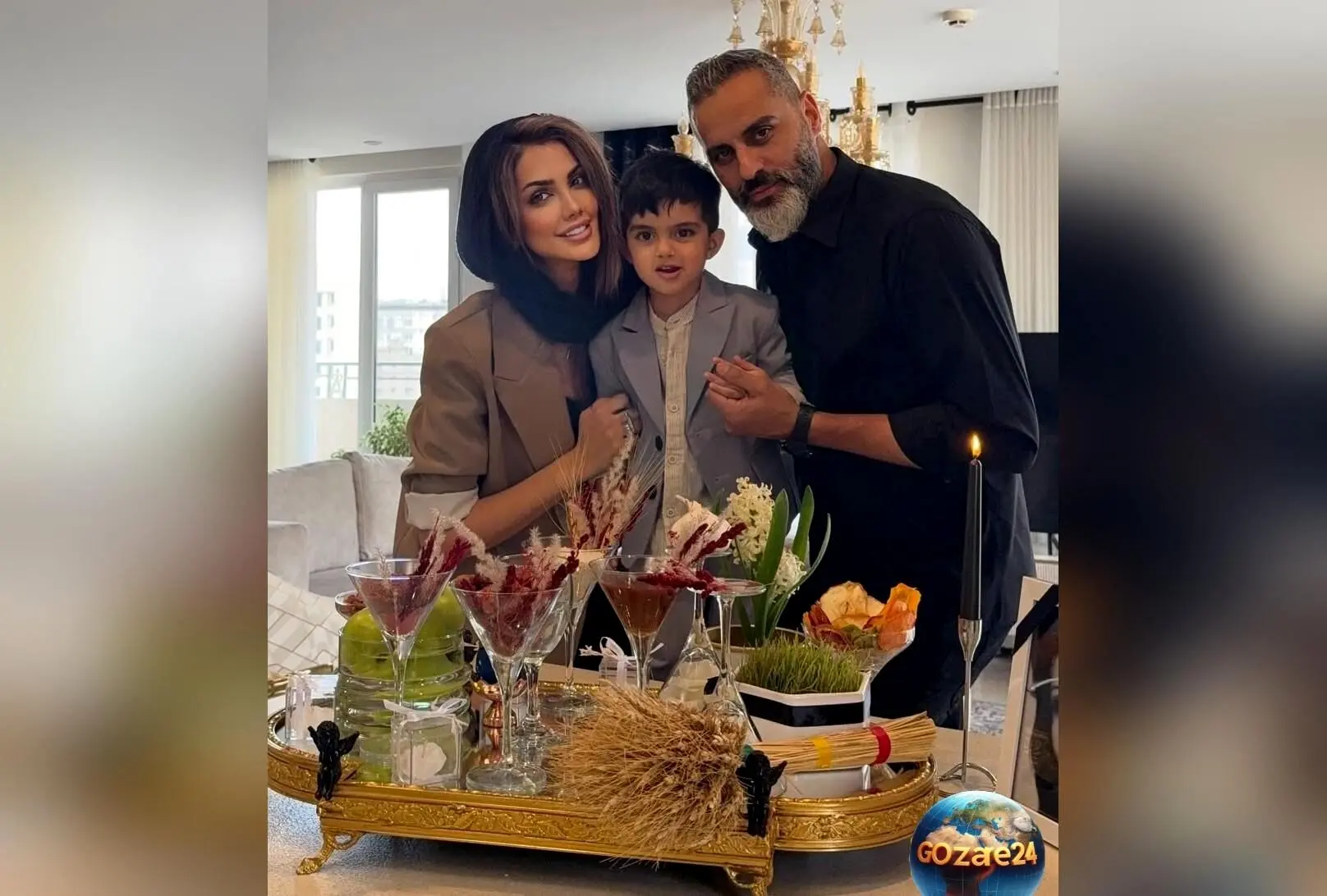علیرام نورایی مجری مردان آهنین و همسرش صبا تاجیک در غم از دست دادن پدر همسرشان عزادار شدند | روحش شاد و یادش گرامی