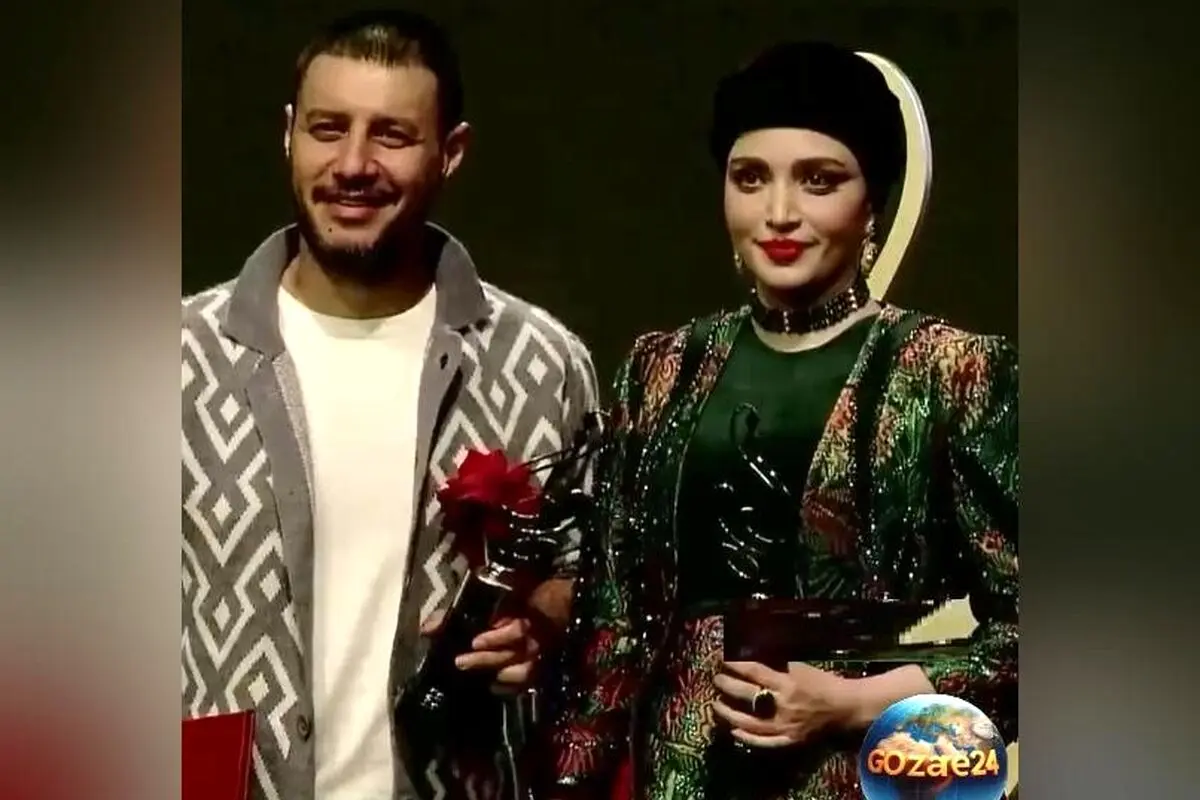 بهنوش طباطبایی برنده جایزه بهترین بازیگر زن در جشن حافظ ۱۴۰۲/ لحظه باشکوه اعلام و تقدیم تندیس به زنان ایران