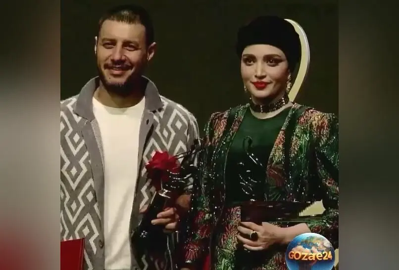 بهنوش طباطبایی برنده جایزه بهترین بازیگر زن در جشن حافظ ۱۴۰۲/ لحظه باشکوه اعلام و تقدیم تندیس به زنان ایران