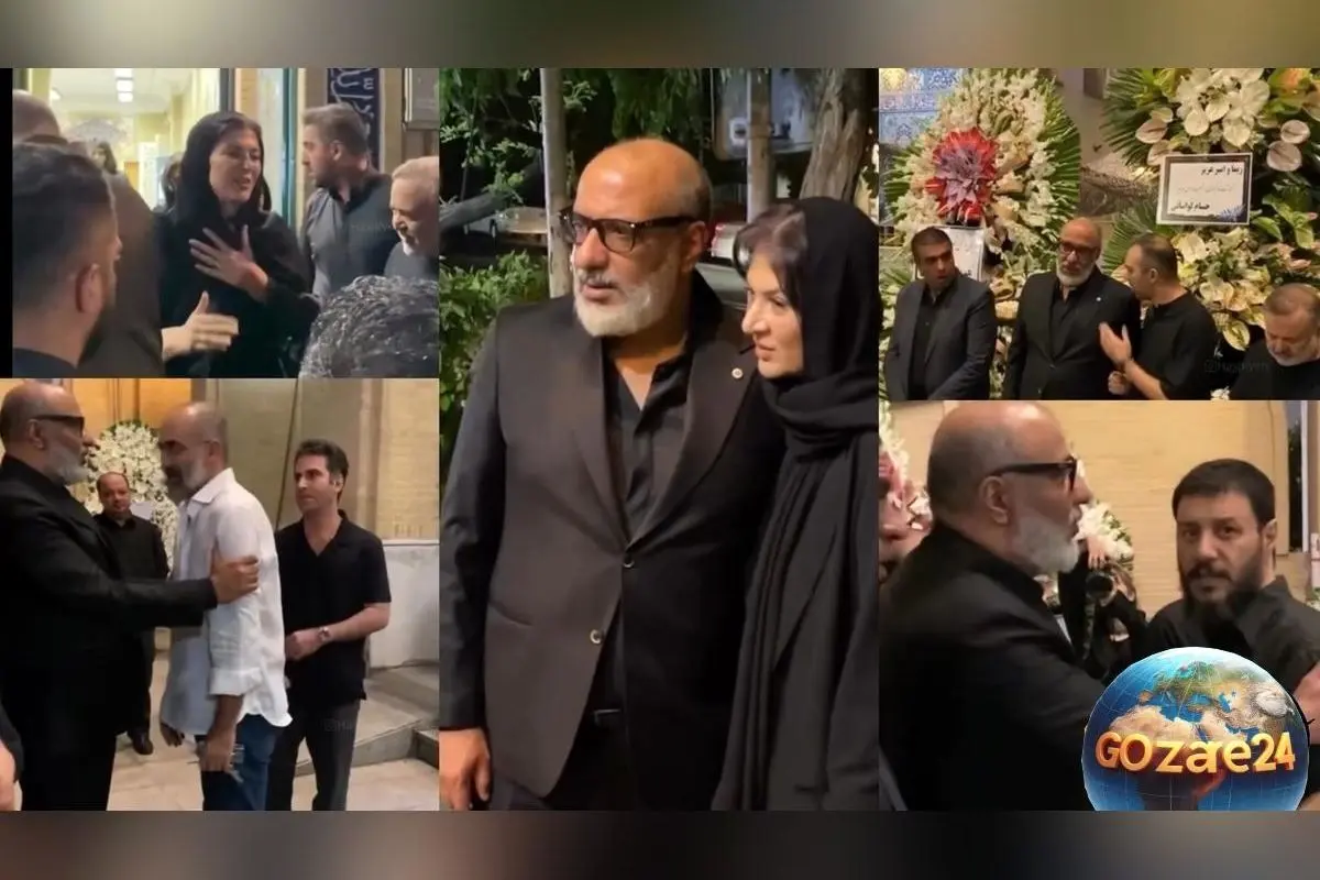 حضور گرم و صمیمی بازیگران سریال پایتخت و لیسانسه‌ها در مراسم ختم مادر ریما رامین‌فر + ویدیوی احساسی