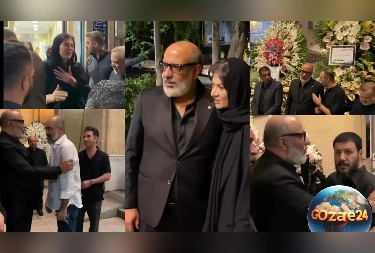 حضور گرم و صمیمی بازیگران سریال پایتخت و لیسانسه‌ها در مراسم ختم مادر ریما رامین‌فر + ویدیوی احساسی