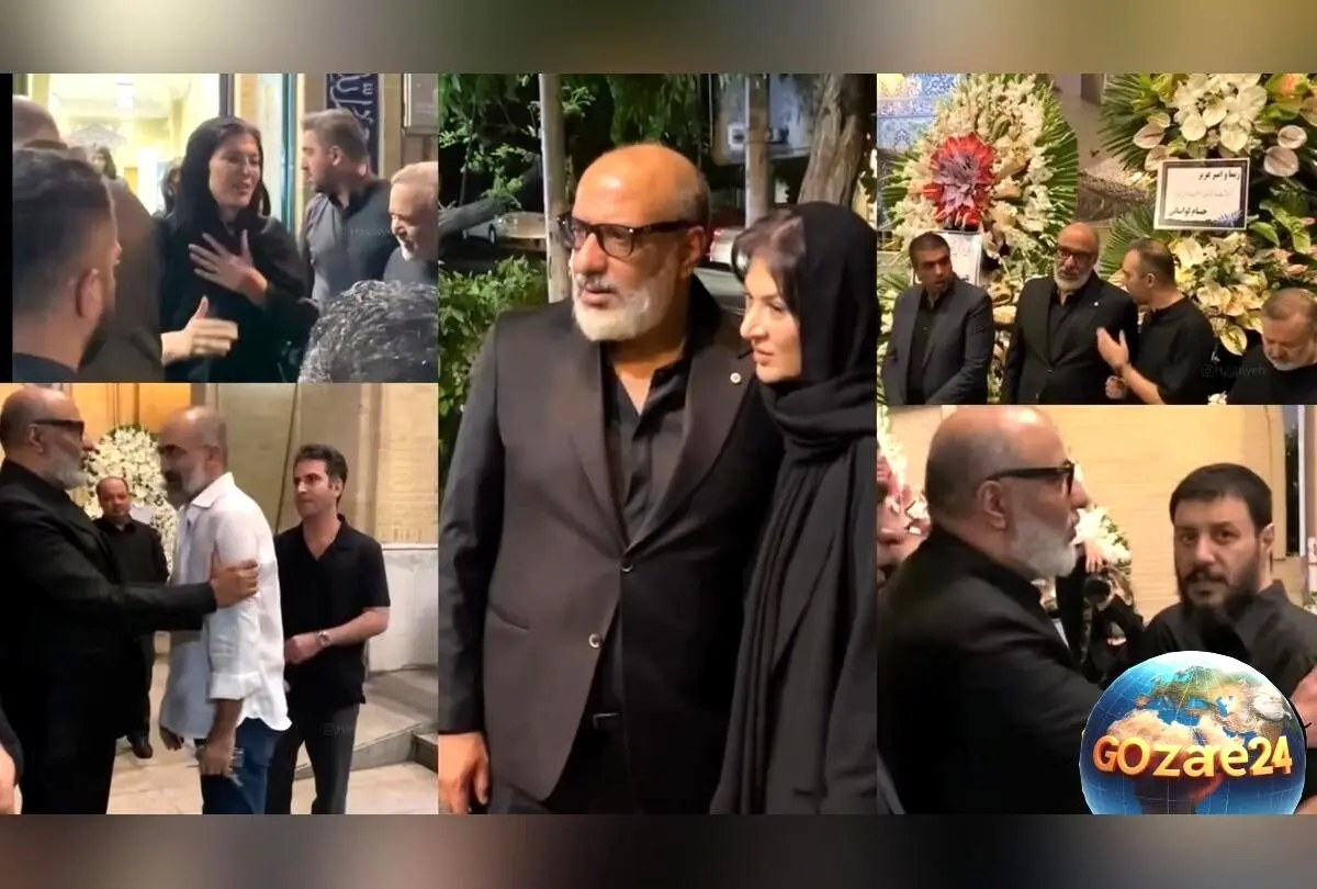حضور گرم و صمیمی بازیگران سریال پایتخت و لیسانسه‌ها در مراسم ختم مادر ریما رامین‌فر + ویدیوی احساسی