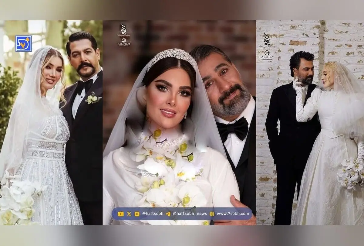 ژست‌های خاص و متفاوت عروسی ۳ زوج هنری برتر امسال | عکس‌های دیدنی کامران تفتی، متین ستوده، محمد نادری، الناز خانوم، آرام جعفری و بابک انصاری