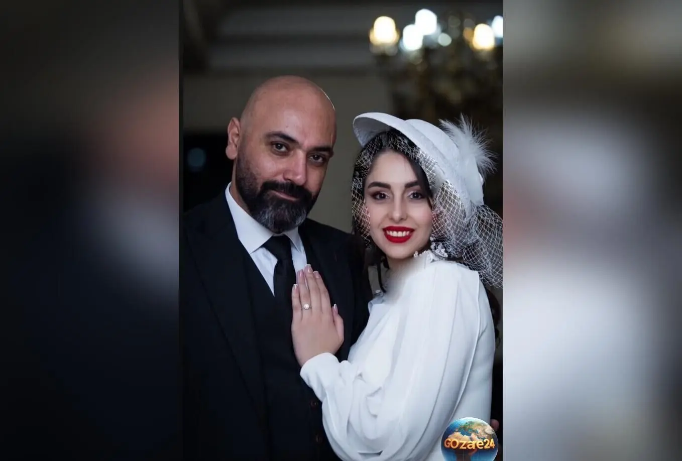عاشقانه‌ای متفاوت: مهدی کوشکی روی دست همسرش نقش بست و بوسه پر از عشق را ثبت کرد + فیلم