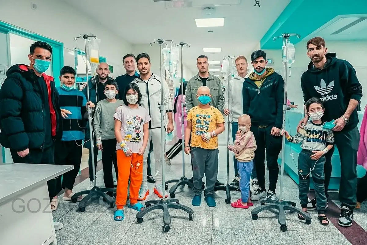 حرکت بسیار ارزشمند بیرانوند و هم تیمی هایش در باشگاه تراکتورسازی تبریز | حضور در بیمارستان کودکان مردانی آذر تبریز..