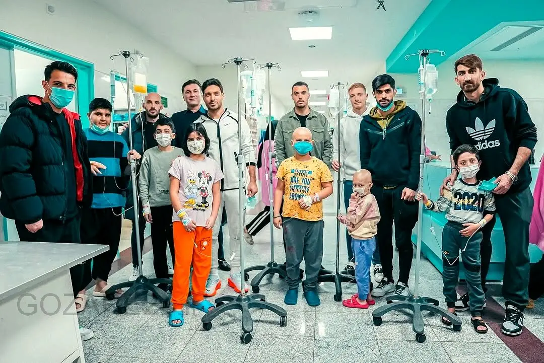 حرکت بسیار ارزشمند بیرانوند و هم تیمی هایش در باشگاه تراکتورسازی تبریز | حضور در بیمارستان کودکان مردانی آذر تبریز..
