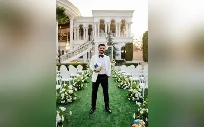 تصاویر و جزئیات چیدمان ویژه مراسم عروسی امید عالیشاه کاپیتان پرسپولیس با حضور همسرش نگین + فیلم