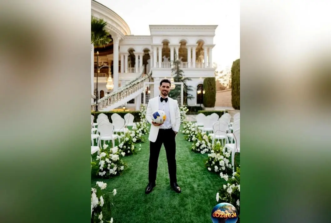 تصاویر و جزئیات چیدمان ویژه مراسم عروسی امید عالیشاه کاپیتان پرسپولیس با حضور همسرش نگین + فیلم