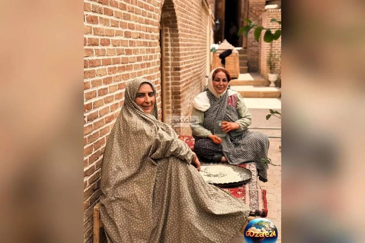 دورهمی و پشت صحنه جذاب سریال «بامداد خمار» با حضور بهنوش بختیاری و کلفت نوکرهای عمارت بصیر الملک