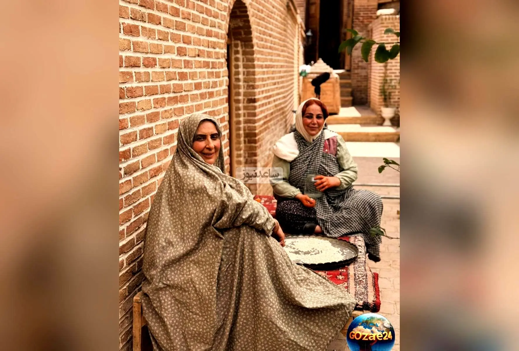 دورهمی و پشت صحنه جذاب سریال «بامداد خمار» با حضور بهنوش بختیاری و کلفت نوکرهای عمارت بصیر الملک