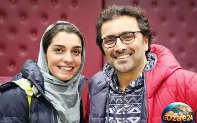 عکس سلفی عاشقانه امین زندگانی و همسرش در قلعه گنج کرمان + معرفی هتل سنتی و زیبا