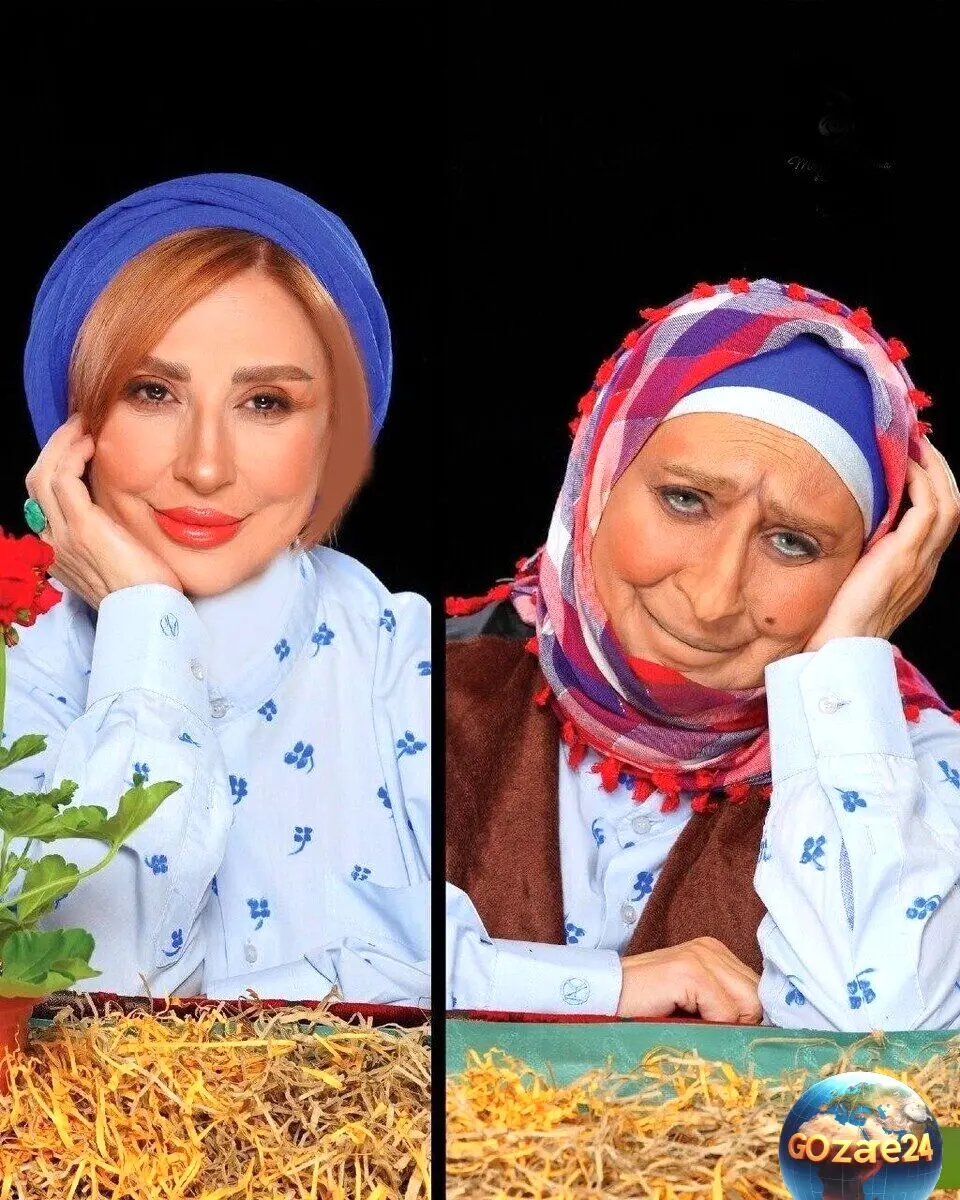 مرجانه گلچین با گریم خاص و نوستالژیک «خونه مادربزرگه»، خاطرات دهه 60 و 70 را زنده کرد + عکس