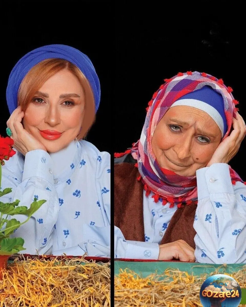 مرجانه گلچین با گریم خاص و نوستالژیک «خونه مادربزرگه»، خاطرات دهه 60 و 70 را زنده کرد + عکس