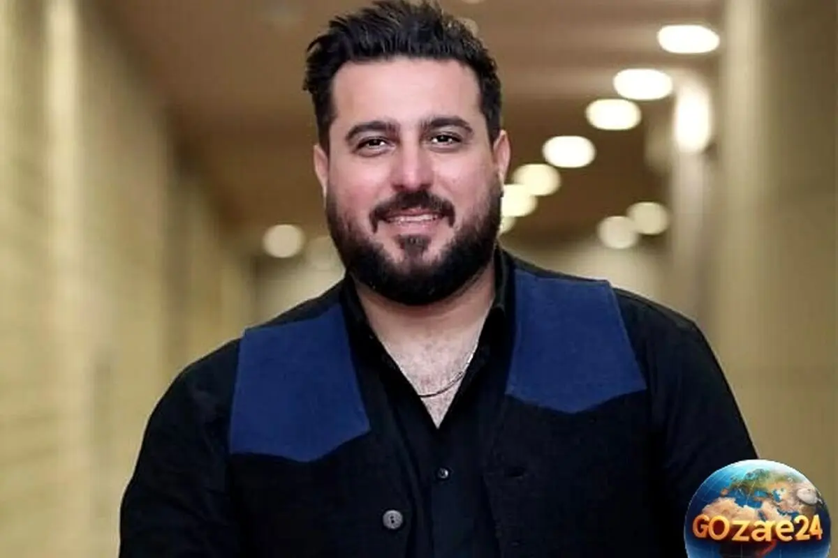 تصویر قدیمی و سیاه‌وسفید از محسن کیایی در سن 24 سالگی با استایل دهه هفتادی و عناصر پاییزی