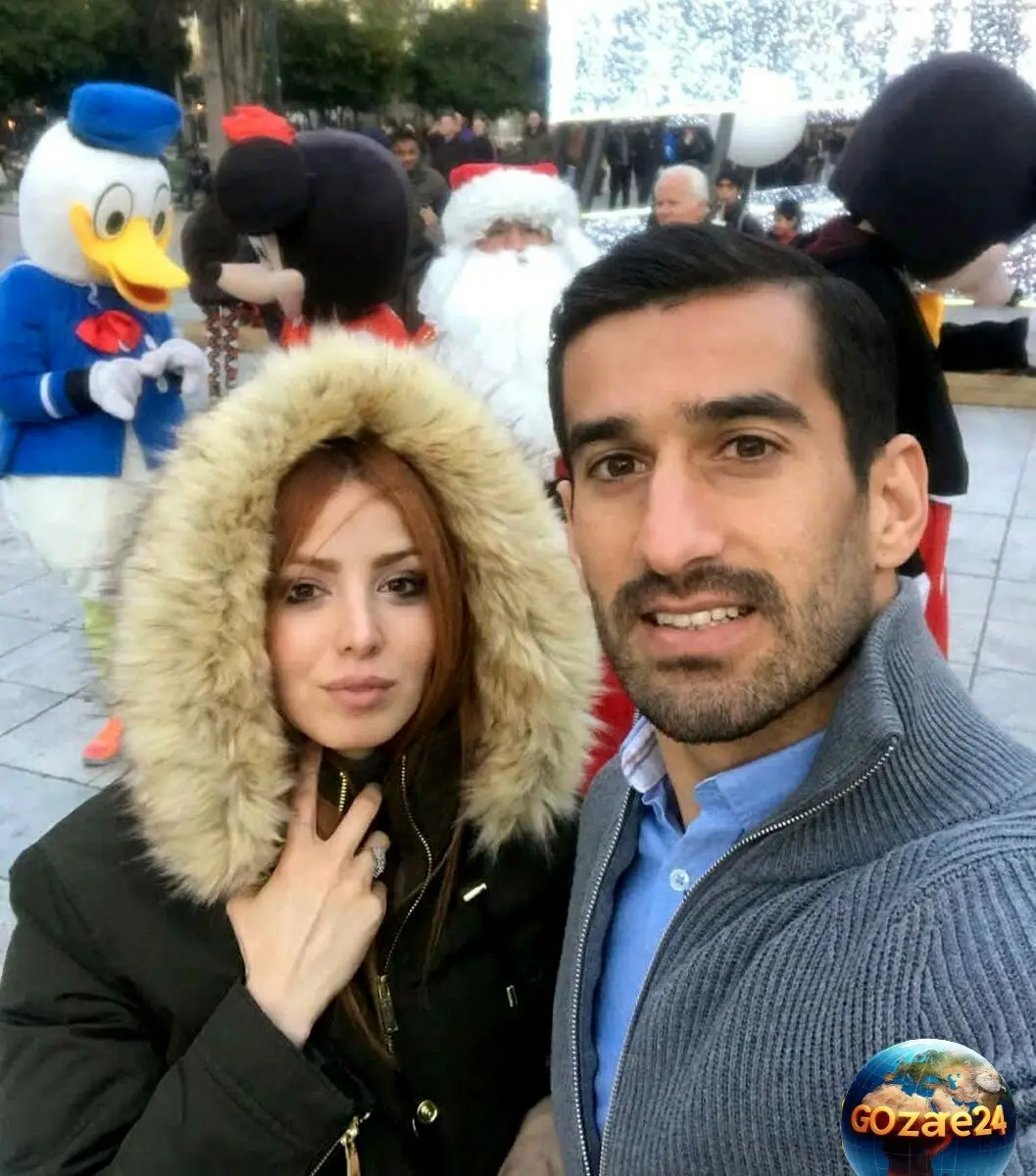 عروسی ستاره تیم ملی احسان حاج صفی با لباس اروپایی و ماشین لاکچری + تصاویر دسته گل زیبا
