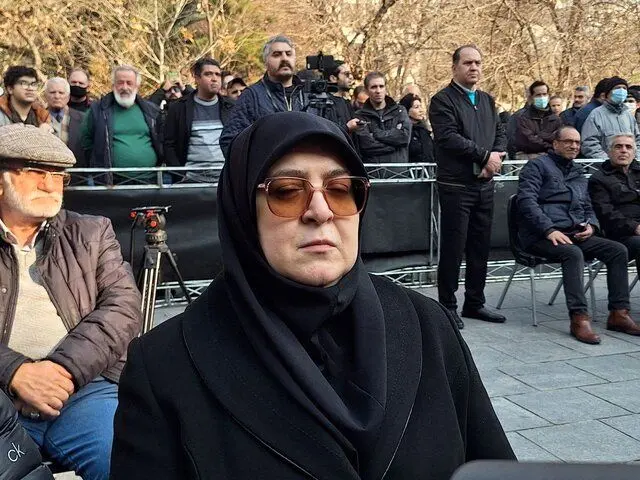 حضور سخنگوی دولت در مراسم تشییع زنده یاد استاد ژاله علو + عکس