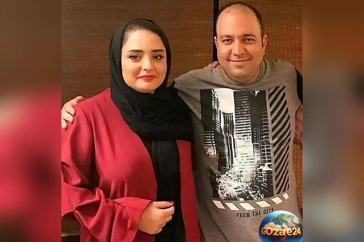 چیدمان مجلل و شاهانه میز شب یلدای نرگس محمدی در زیر درخت خرمالو + عکس