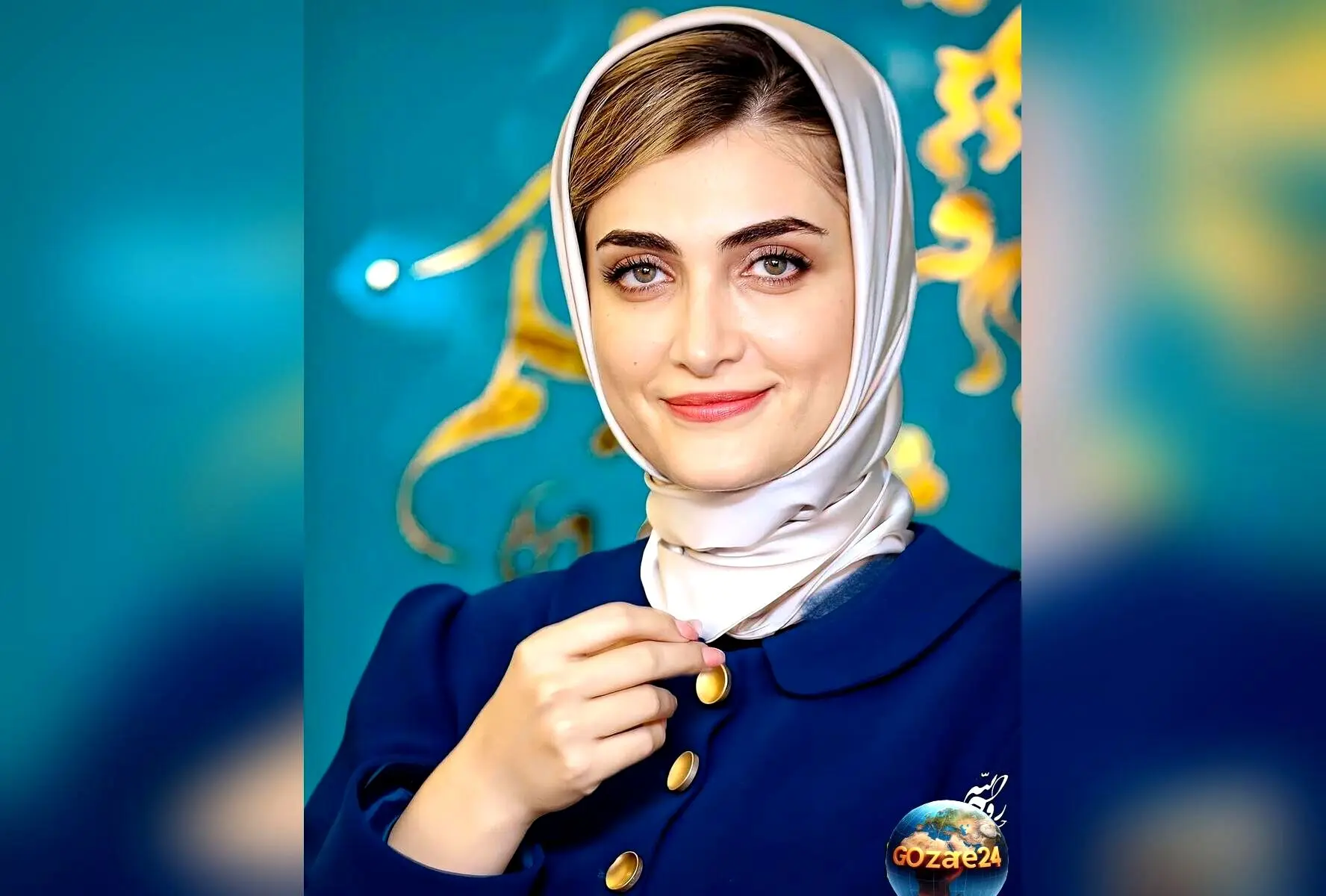 عکس هنری الناز ملک در کنار دیوار پر از گل با استایل متفاوت | بازیگر سقوط در نمایی خاص