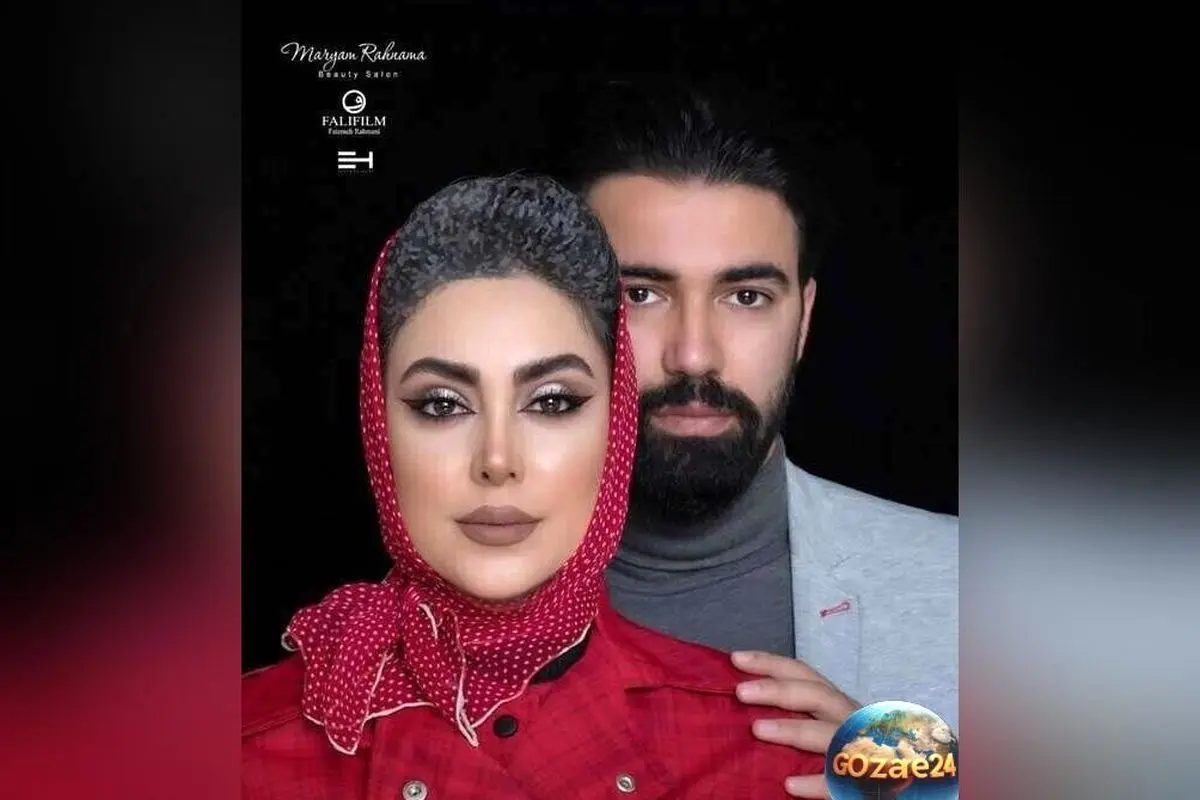 تولد مجلل و باشکوه نیلوفر شهیدی با تم قرمز و مشکی در کنار همسرش + عکس تزئین خاص کیک