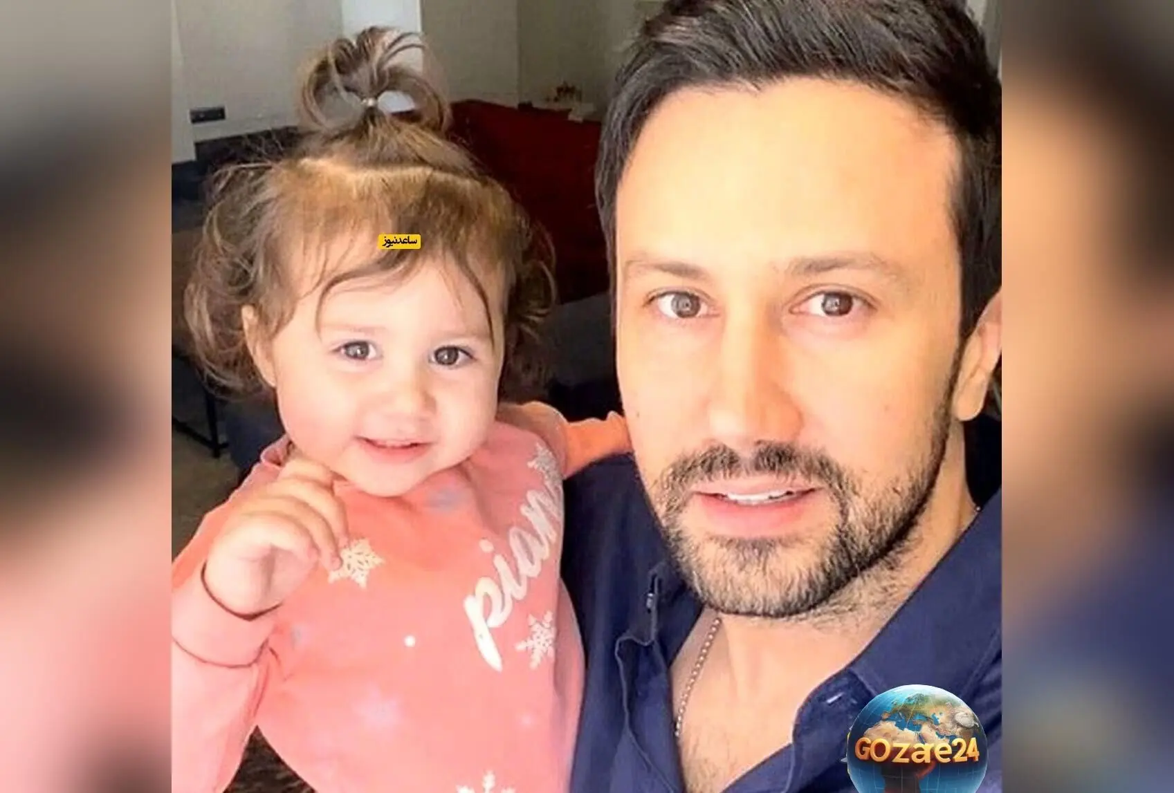 پیراهن شیک و جذاب نبات کوچولوی شاهرخ استخری با طرح پاپیون ریز، بهترین گزینه برای مادران خوش سلیقه ایرانی + عکس