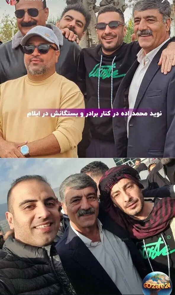 نوید محمدزاده در ایلام با رقص کردی و خانواده 100 نفره، همزمان با اکران «زودپز» رامبد جوان