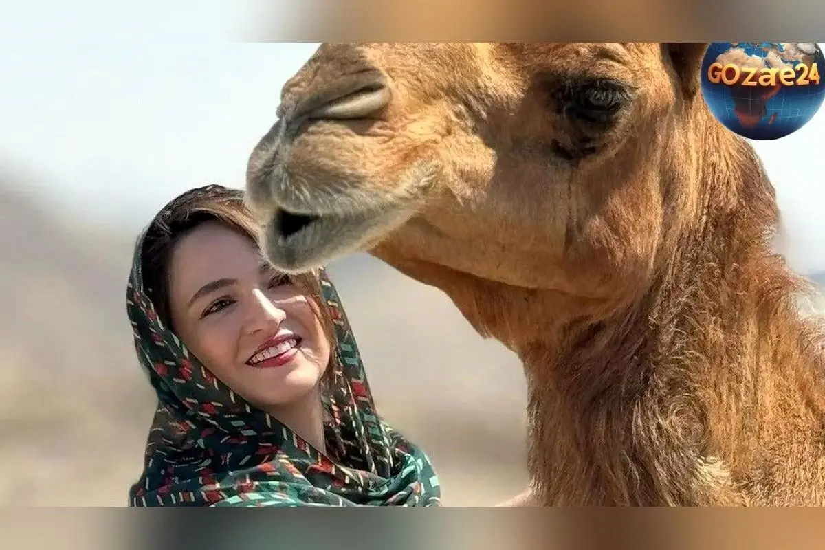 عکس استایل جنوبی و سنتی گلاره عباسی با برقع و روسری رنگارنگ لِیسو؛ استایلی که چهره‌اش را می‌درخشد