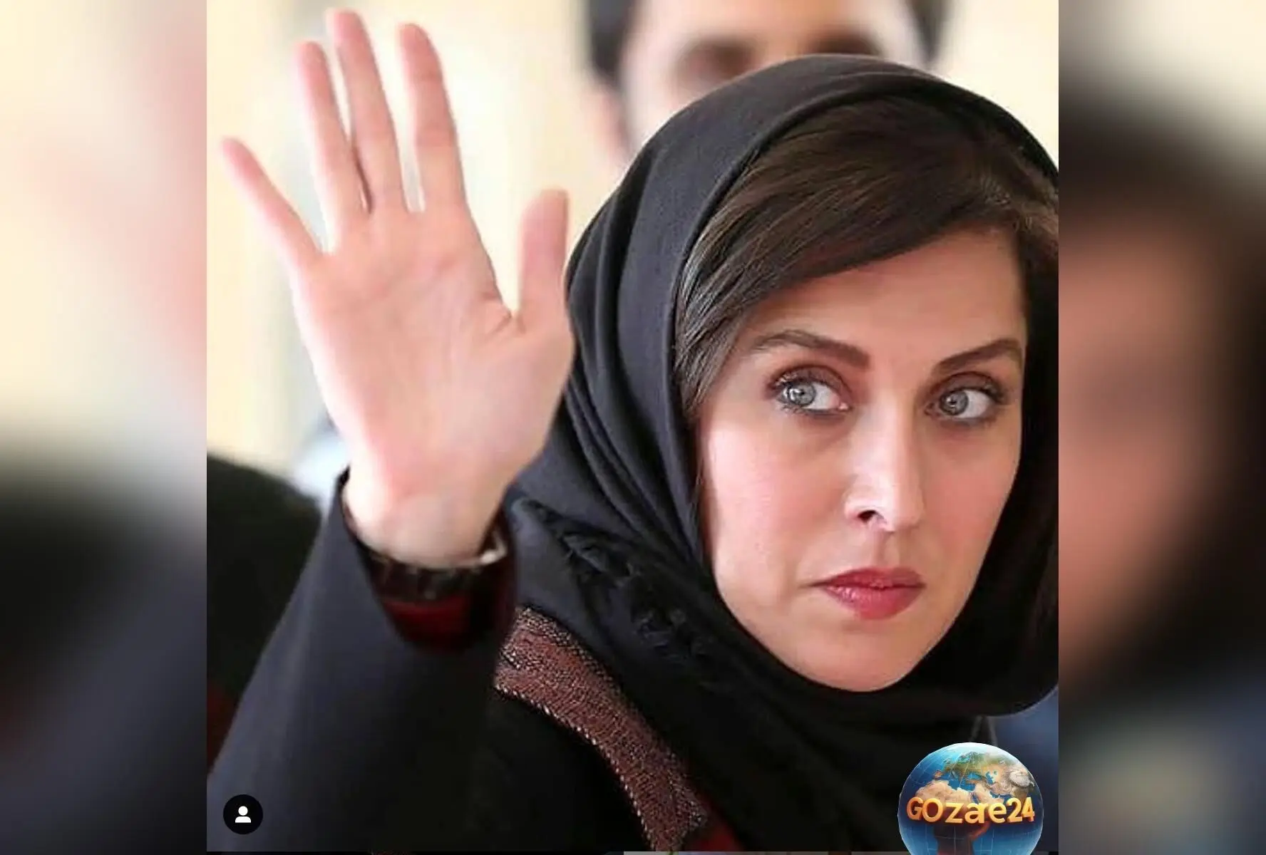 تصاویر جدید مهتاب کرامتی در اینستاگرام با شال سبز و چشمانی رنگی، جذابیت بی‌نظیر او را نشان می‌دهد