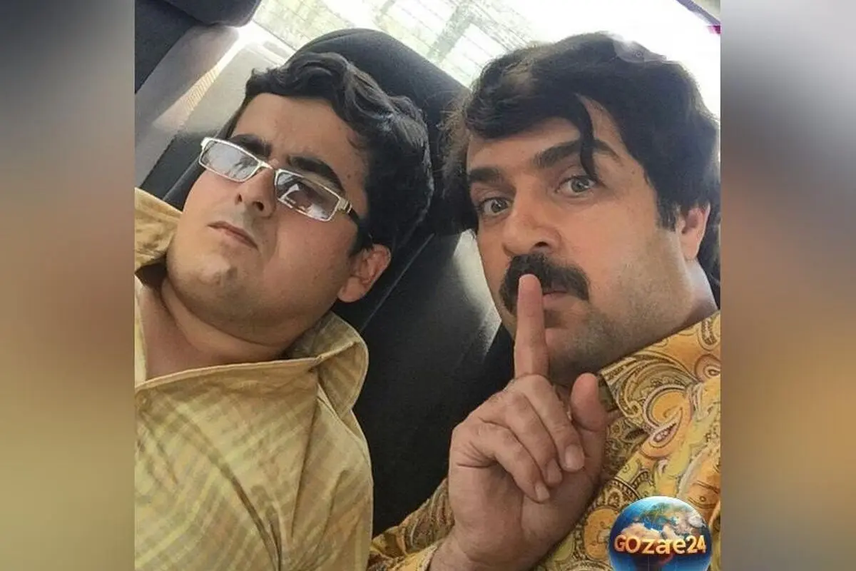 تصاویر بامزه پشت صحنه سریال پایتخت با شوخی‌های شیطنت‌آمیز سارا و نیکا فرقانی و احمد مهرانفر