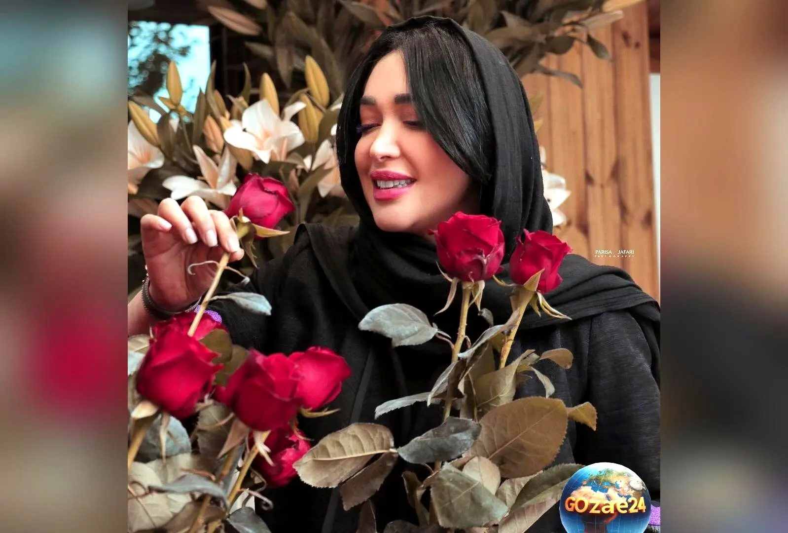 دلبری و میکاپ فوق‌العاده سارا منجزی‌پور با رژ لب جیغ در جدیدترین عکس اینستاگرام