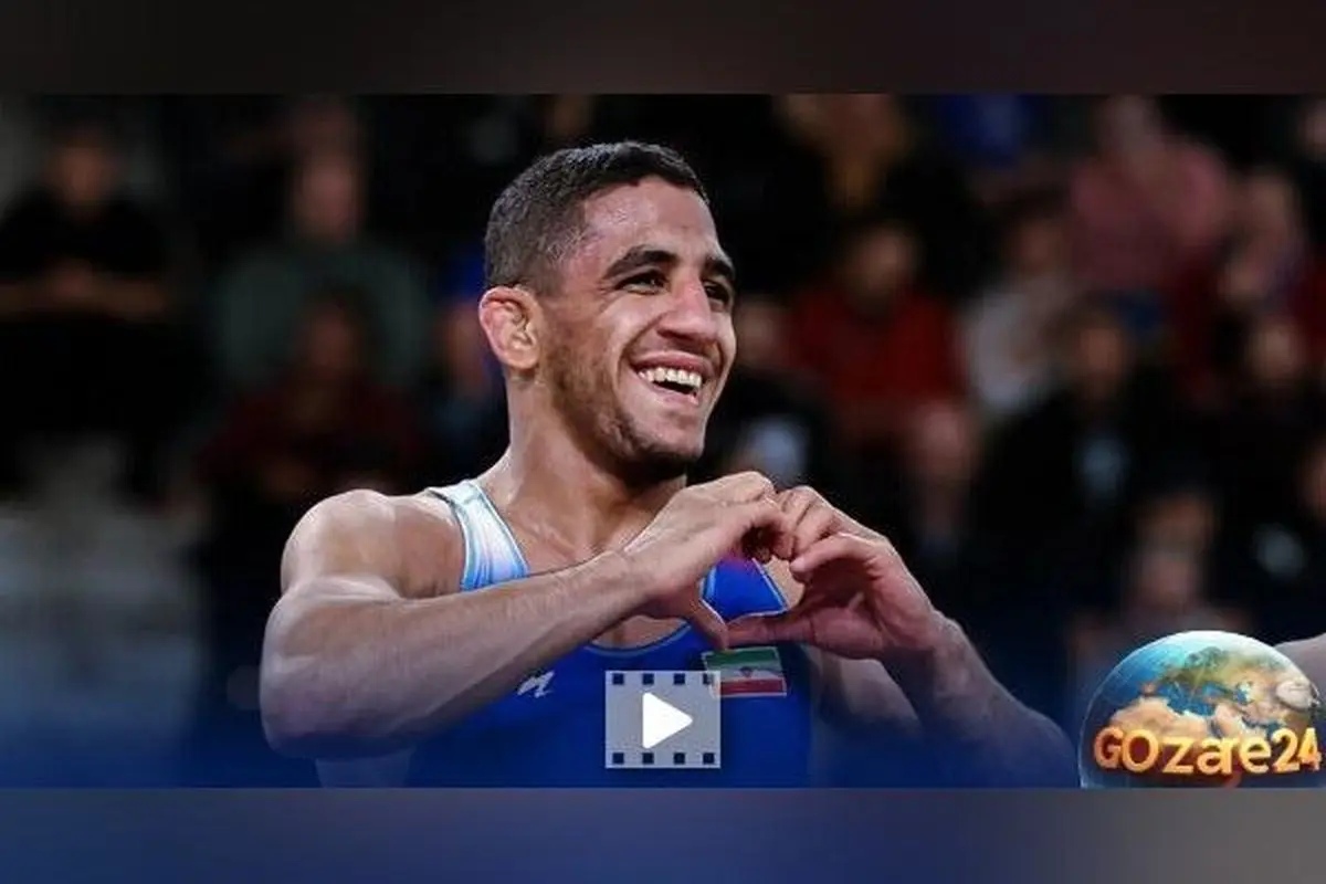 رحمان عموزاد با درخشش در فینال جهانی، مدال طلای وزن خود را کسب کرد و همسرش در لحظه شادی و اشک، نوزاد در بغل دارد | ویدیو و جزئیات