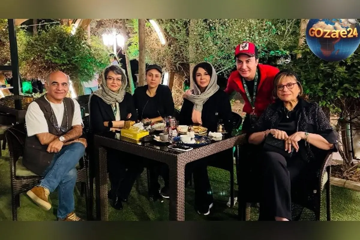 عکس جدید از دورهمی صمیمانه هنرمندان مشهور ایران در کافه با حضور سیاوش چراغیپور، گوهر خیراندیش، داریوش فرضیایی و شهره سلطانی