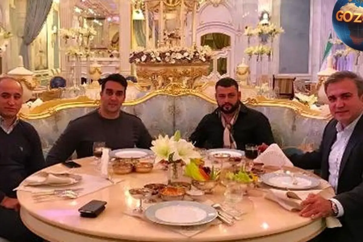تصاویر خانه لوکس پوریا پورسرخ با چیدمان بی‌نظیر میز غذا و میوه در مهمانی‌های خاص