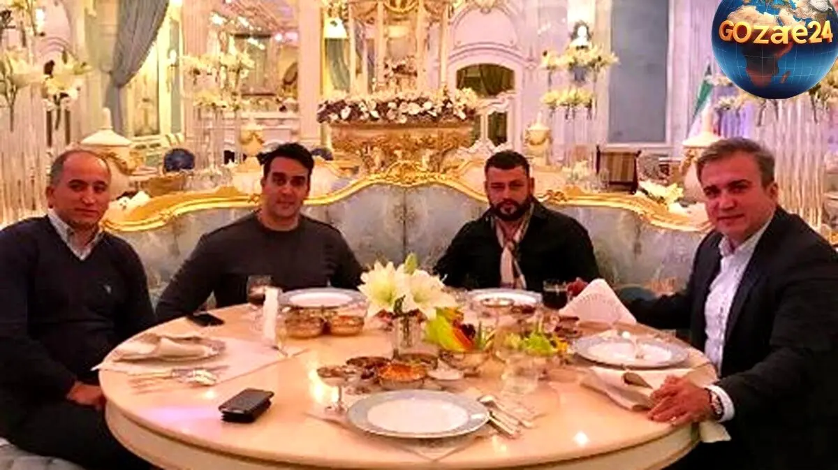 تصاویر خانه لوکس پوریا پورسرخ با چیدمان بی‌نظیر میز غذا و میوه در مهمانی‌های خاص