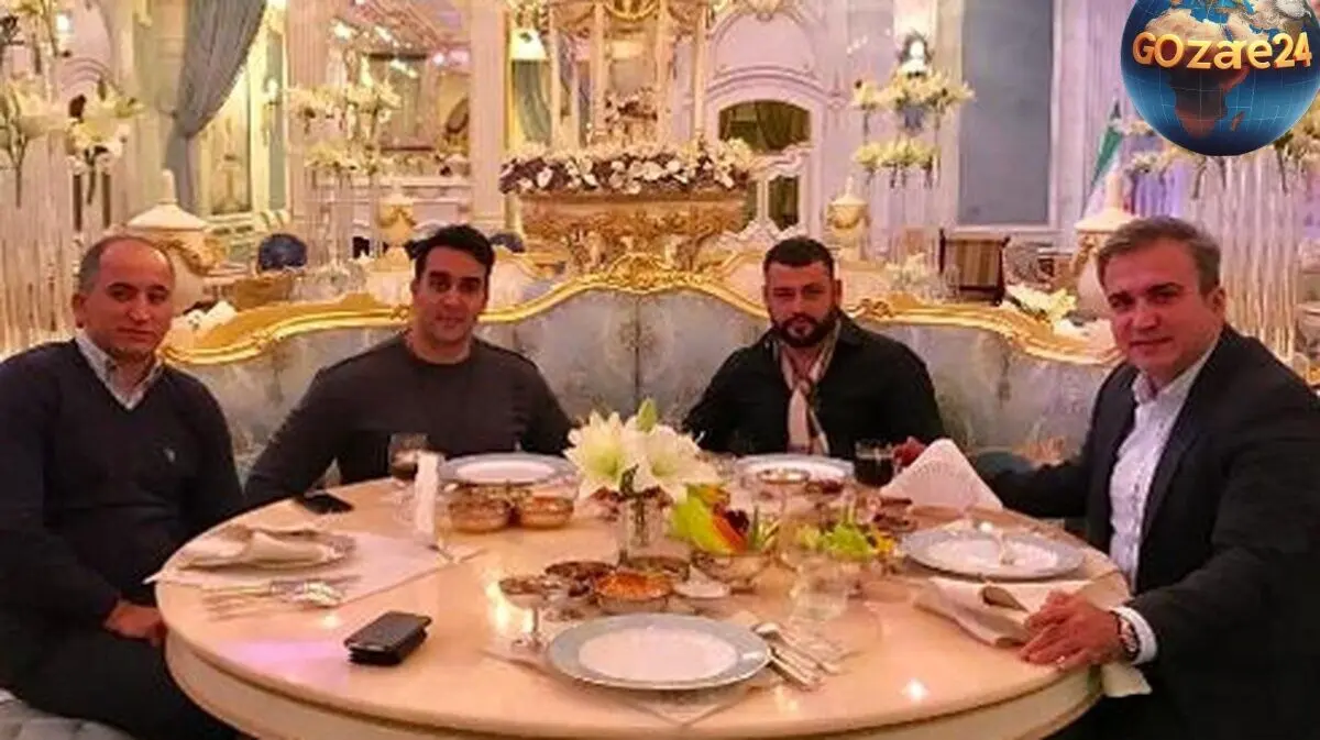 تصاویر خانه لوکس پوریا پورسرخ با چیدمان بی‌نظیر میز غذا و میوه در مهمانی‌های خاص