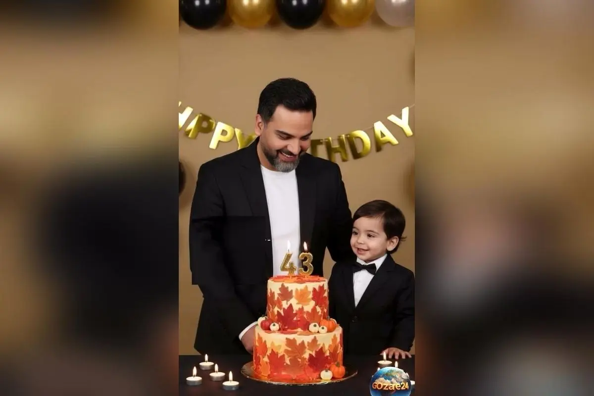 جشن تولد 43 سالگی احسان علیخانی با استایل ایرانی و فناوری هوش مصنوعی | تصاویر و ویدئوهای باشکوه و دیدنی