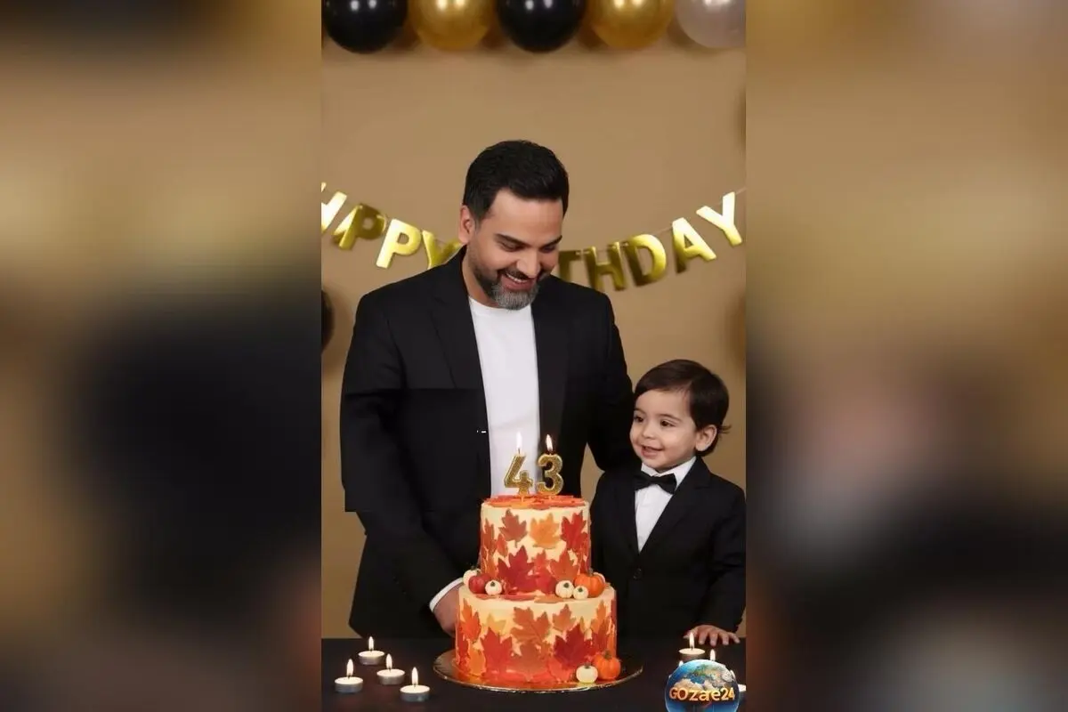 جشن تولد 43 سالگی احسان علیخانی با استایل ایرانی و فناوری هوش مصنوعی | تصاویر و ویدئوهای باشکوه و دیدنی