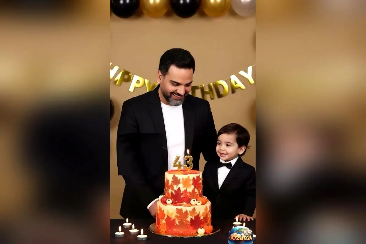 جشن تولد 43 سالگی احسان علیخانی با استایل ایرانی و فناوری هوش مصنوعی | تصاویر و ویدئوهای باشکوه و دیدنی