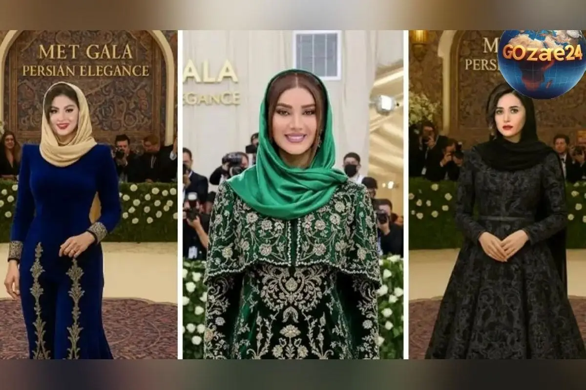 استایل خیره‌کننده بازیگران ایرانی در مت گالای خیالی با لباس‌های الهام‌گرفته از هنر و فرهنگ ایرانی