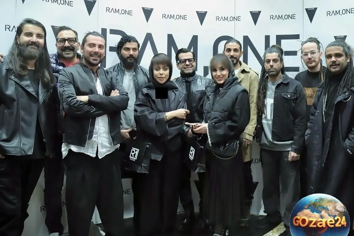 رونمایی از برند پوشاک رضا بهرام با حضور هنرمندان و بازیگران در مراسمی با تم مشکی و سفید