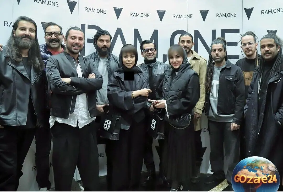 رونمایی از برند پوشاک رضا بهرام با حضور هنرمندان و بازیگران در مراسمی با تم مشکی و سفید