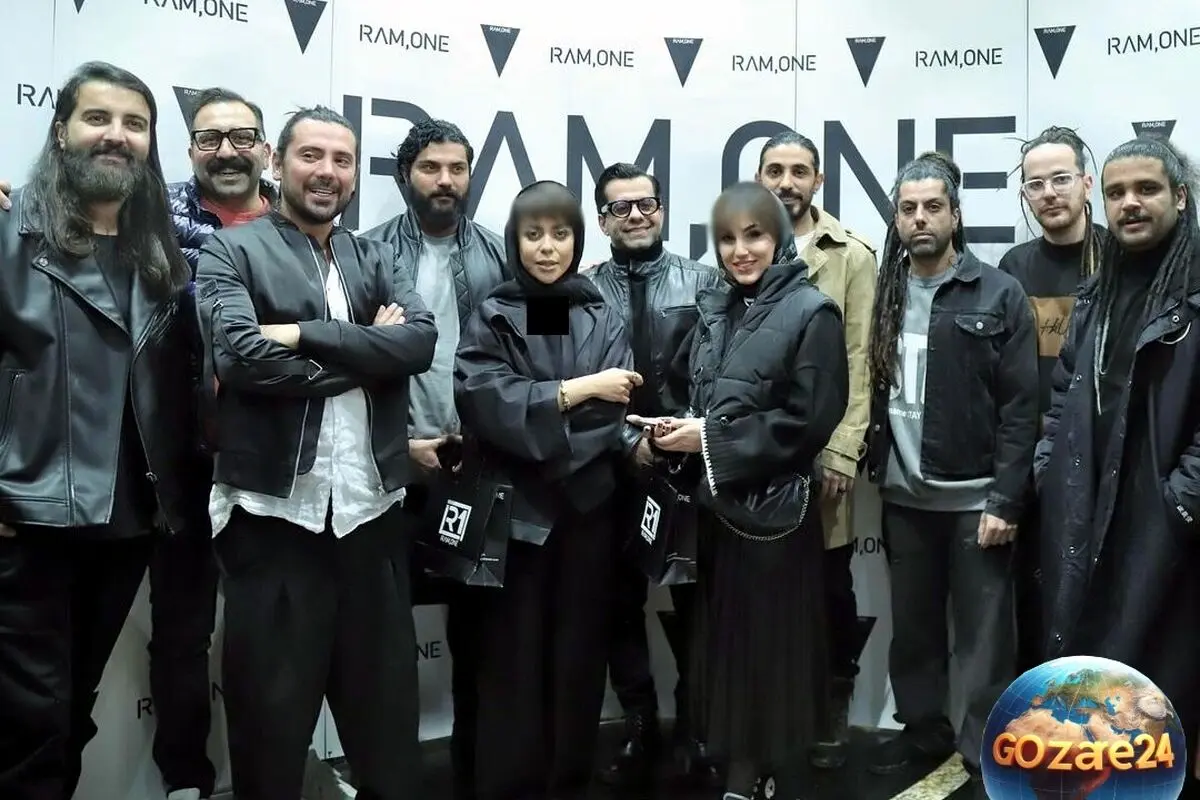 رونمایی از برند پوشاک رضا بهرام با حضور هنرمندان و بازیگران در مراسمی با تم مشکی و سفید