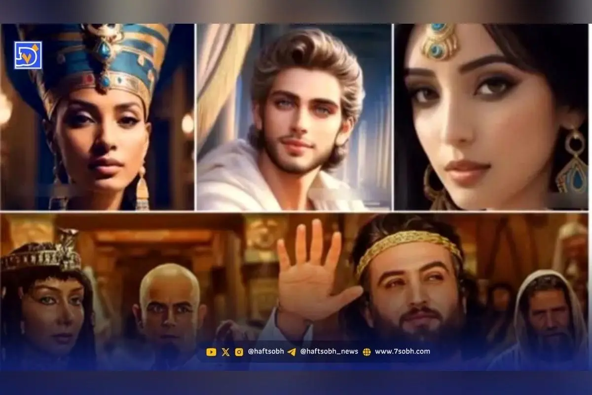 تصاویر واقعی یوسف و زلیخا با فناوری هوش مصنوعی + طراحی شخصیت‌های سریال یوسف پیامبر