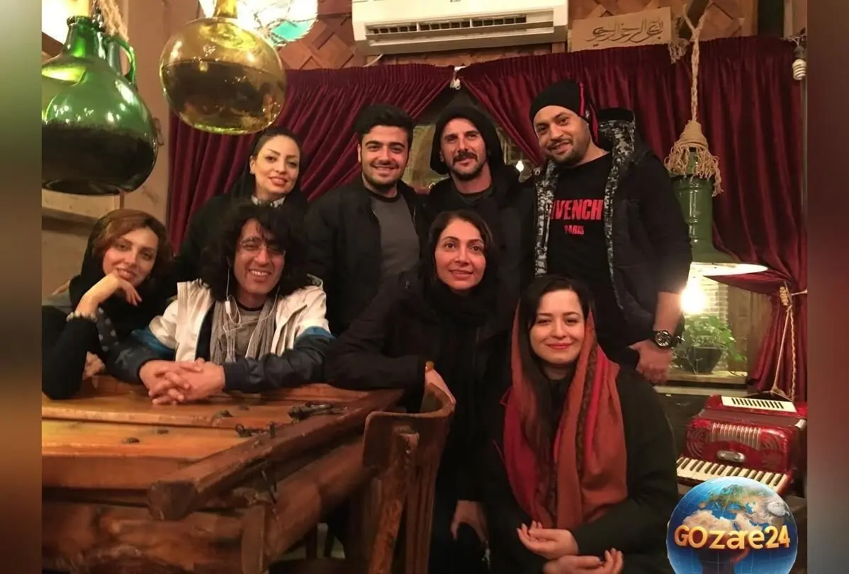 تصاویر دیدنی از دورهمی بازیگران ایرانی در رستوران سنتی قزوین با حضور سهند جاهدی و مهراوه شریفی نیا