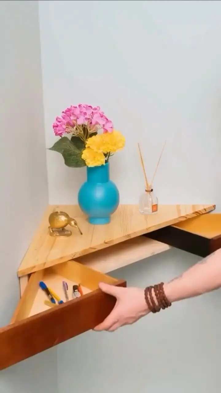 یک کشوی مخفی برای قایم کردن وسیله های باارزش بساز + فیلم