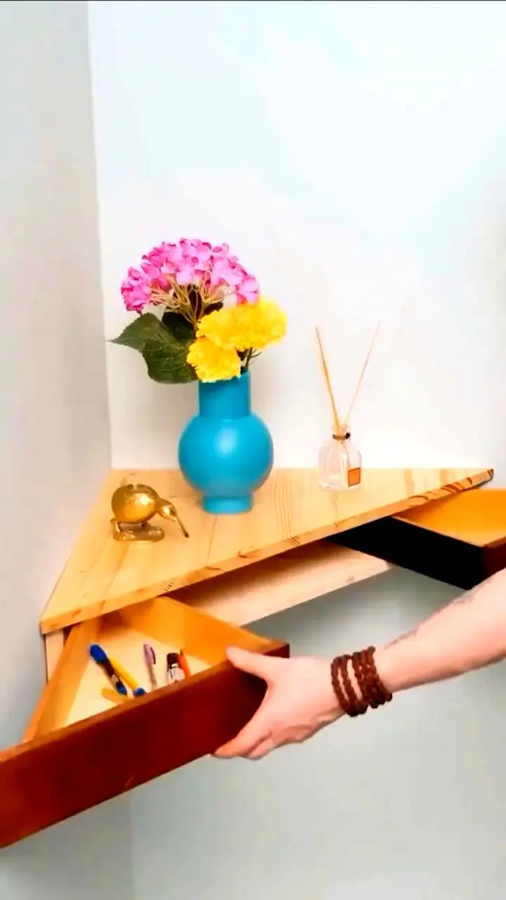 یک کشوی مخفی برای قایم کردن وسیله های باارزش بساز + فیلم