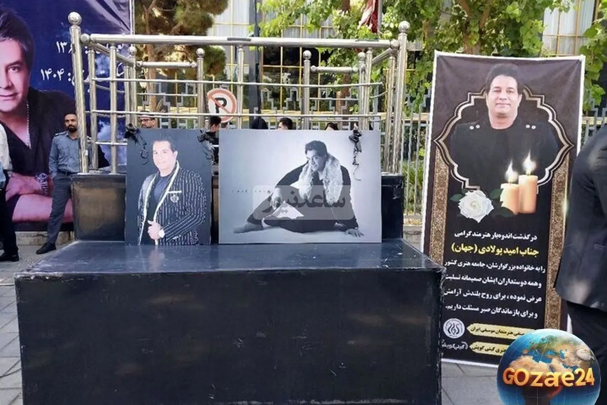 لحظات غم‌انگیز آماده‌سازی سنگ قبر امید جهان در آستانه چهلمین روز درگذشتش + ویدیو